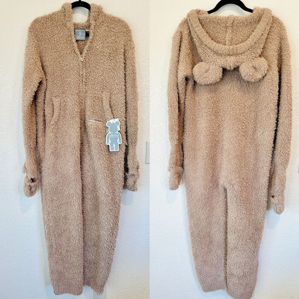 NWT Bearbrick x Gelato Pique Jumpsuit Beige Women Romper OS Pajamas Rare Find